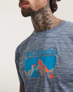 Columbia Sportswear Columbia Short Sleeve Graphic Shirt| Grey/Blue 6 Columbia Sportswear Columbia Short Sleeve Graphic Shirt| Grey/Blue -Wear Lusty Sales Store y08dt121742w