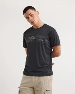 Jack Wolfskin Peak Graphic Tee| Phantom