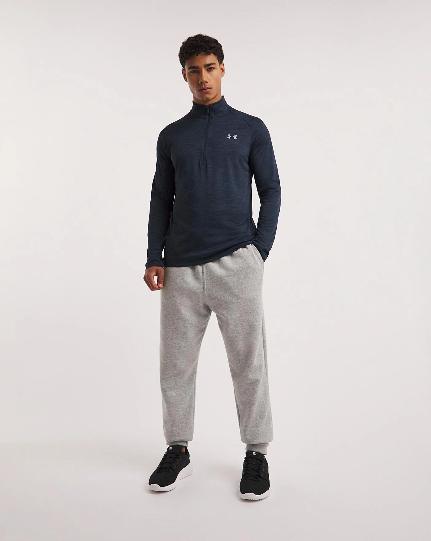 Under Armour Tech 1/2 Zip Top| Navy 4 Under Armour Tech 1/2 Zip Top| Navy - Image 4