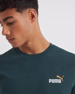 PUMA Essentials Plus Logo Tee| Blue -Wear Lusty Sales Store y08gp276708w