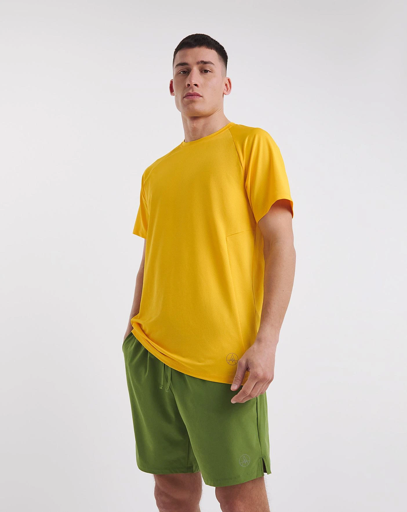 Jacamo Active Textured Training Tee L| Yellow 1 Jacamo Active Textured Training Tee L| Yellow