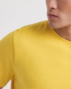 Crew Neck T-shirt Long| Yellow 6 Crew Neck T-shirt Long| Yellow -Wear Lusty Sales Store y08gw146750w