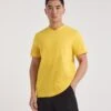 V Neck T-shirt Long| Yellow