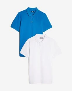 Pack 2 Pique Polo| Blue/White -Wear Lusty Sales Store y08gw698951s