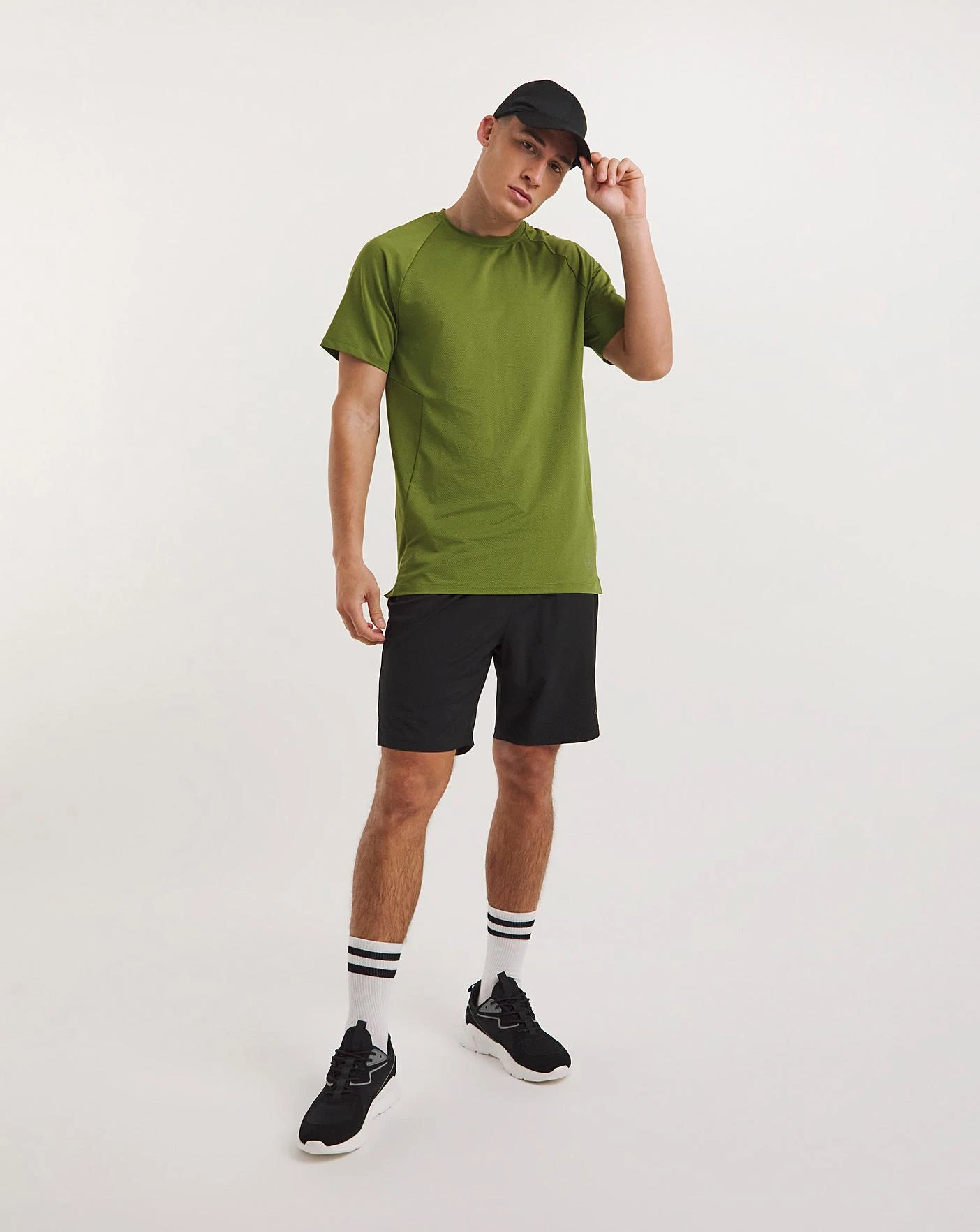 Jacamo Active Textured Training Tee L| Green 1 Jacamo Active Textured Training Tee L| Green