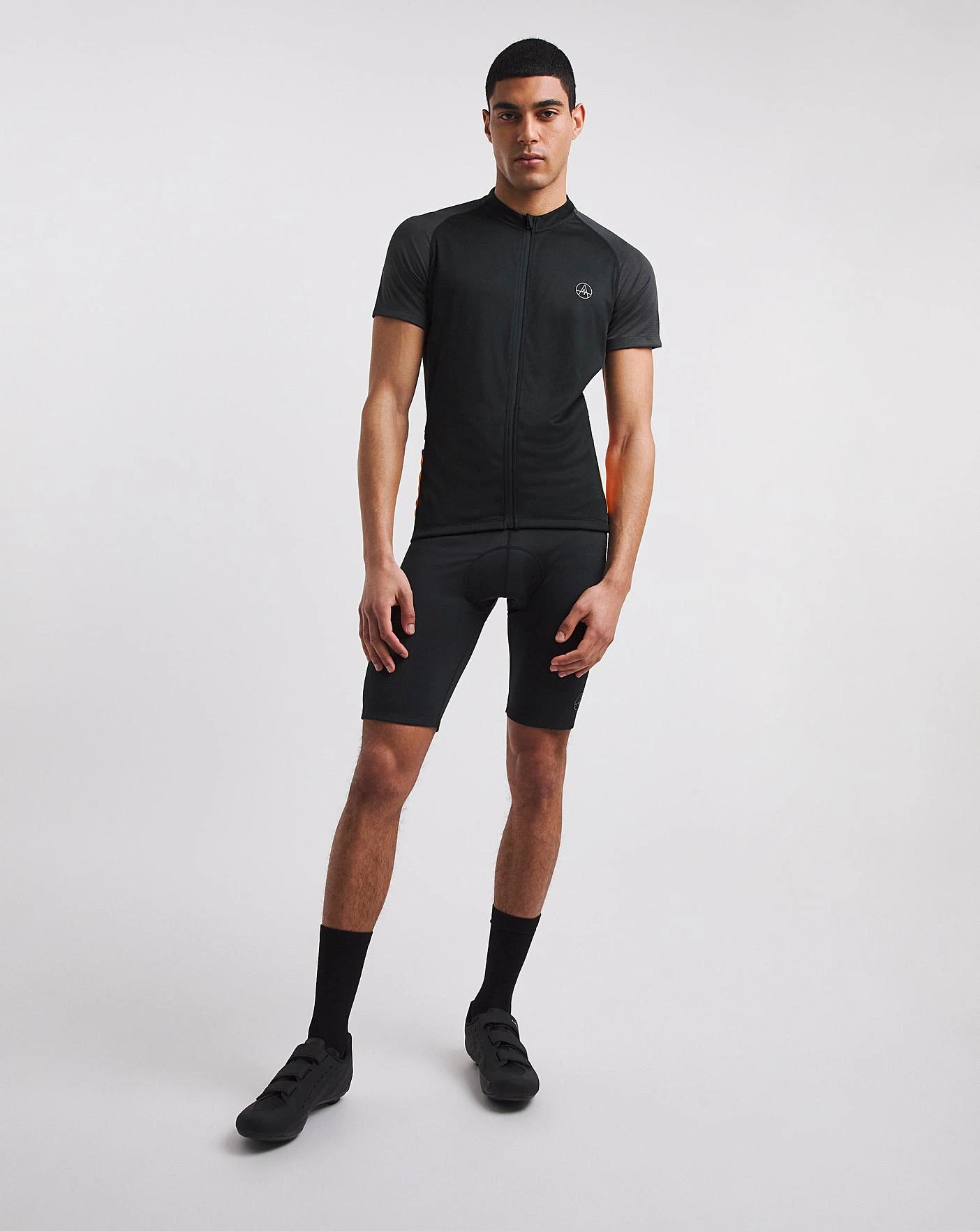 Short Sleeve Cycling Zip Up| Black/Grey 4 Short Sleeve Cycling Zip Up| Black/Grey - Image 4