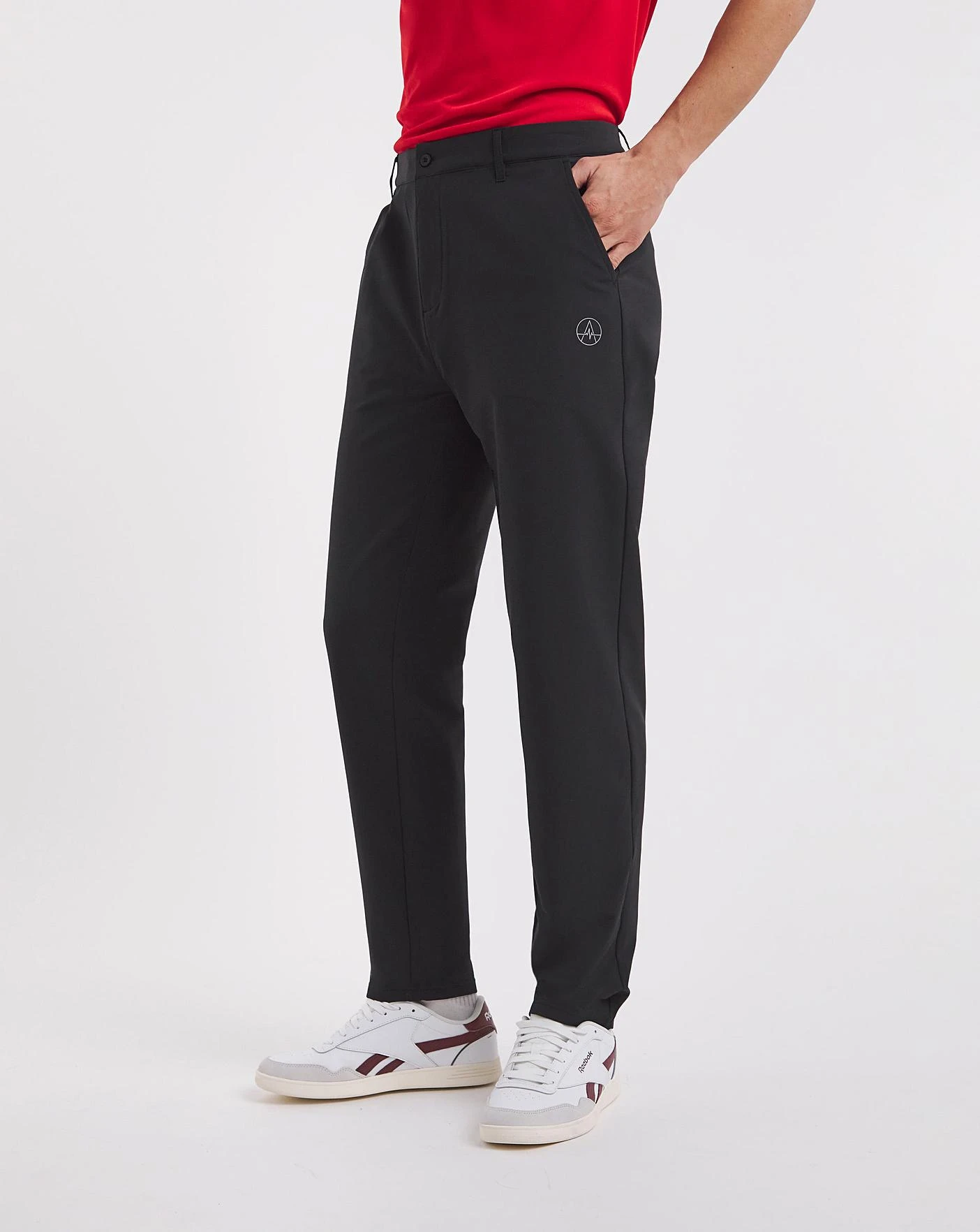 Jacamo Active Golf Stretch Chino Trousers| Black 2 Jacamo Active Golf Stretch Chino Trousers| Black - Image 2