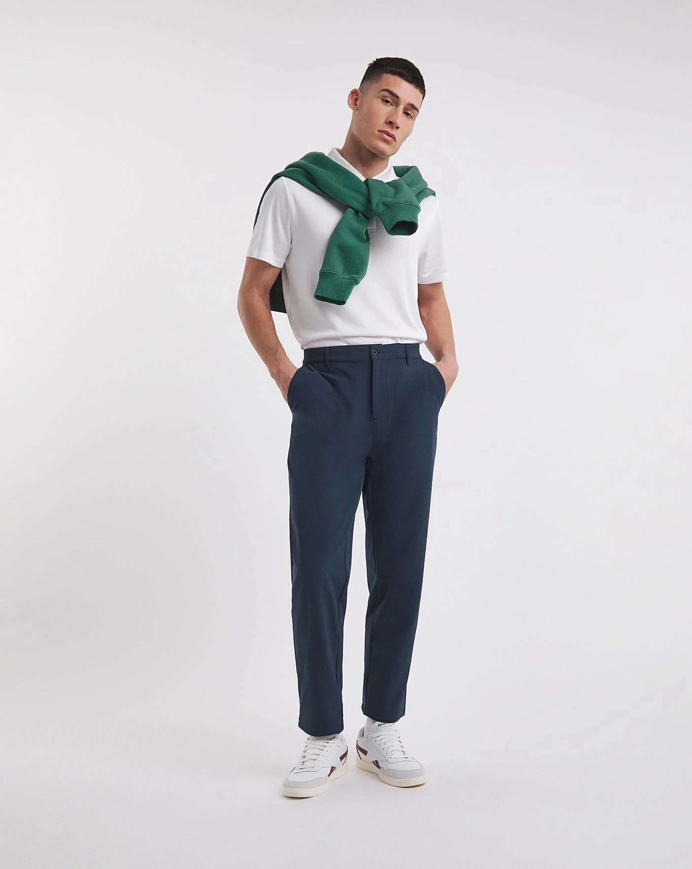 Jacamo Active Golf Stretch Chino Trousers| Navy 3 Jacamo Active Golf Stretch Chino Trousers| Navy - Image 3