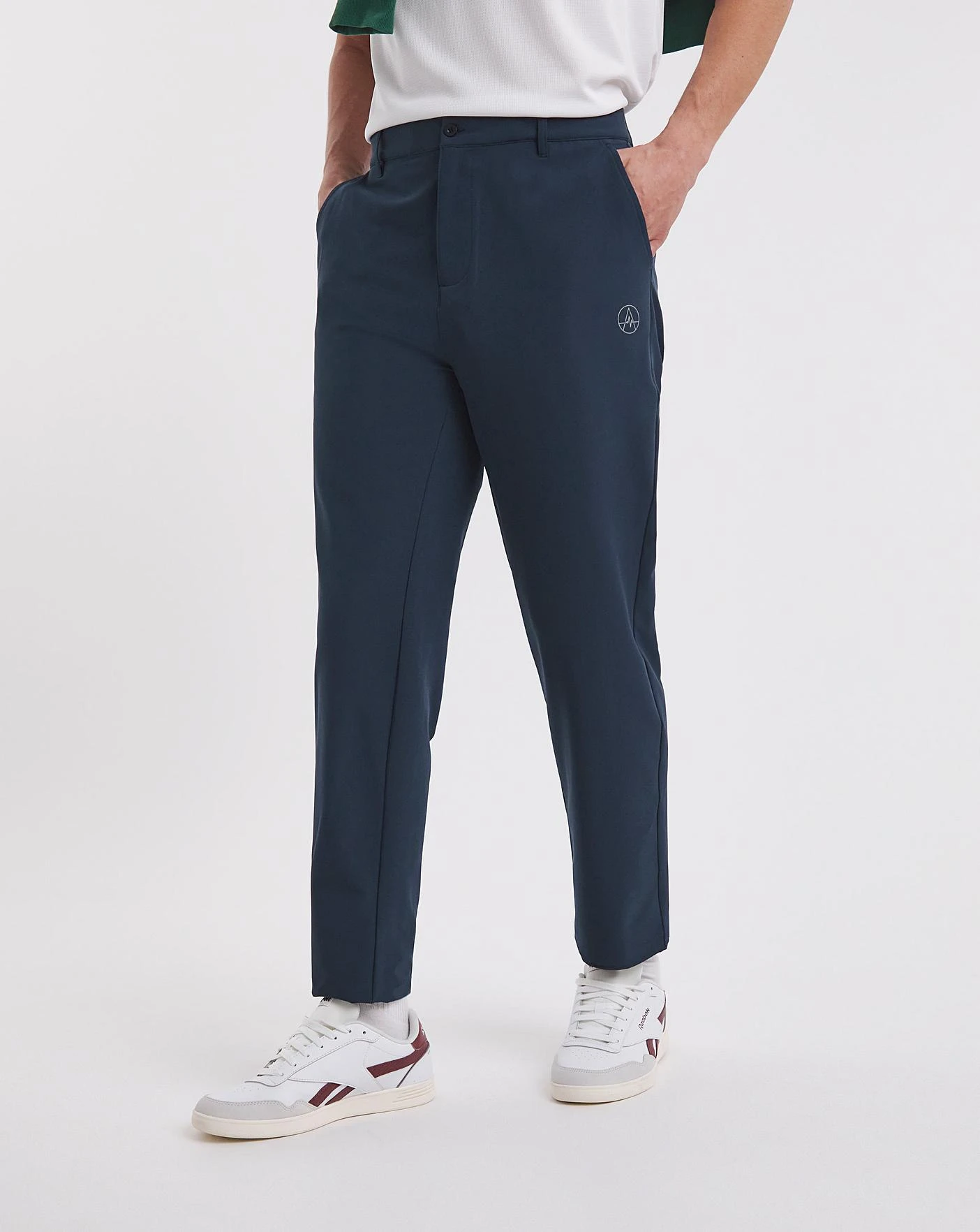 Jacamo Active Golf Stretch Chino Trousers| Navy 2 Jacamo Active Golf Stretch Chino Trousers| Navy - Image 2