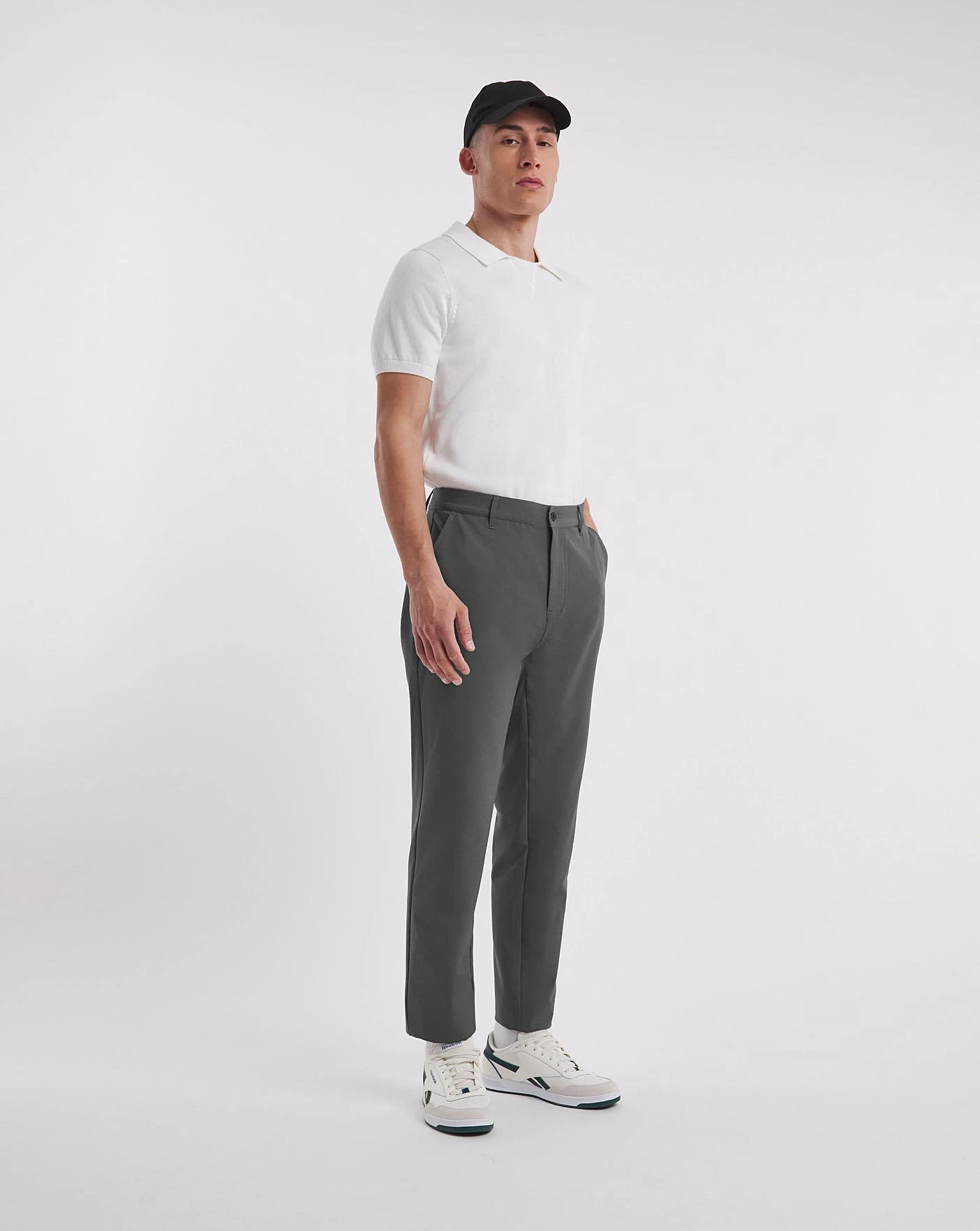 Jacamo Active Golf Stretch Chino Trousers| Grey 1 Jacamo Active Golf Stretch Chino Trousers| Grey