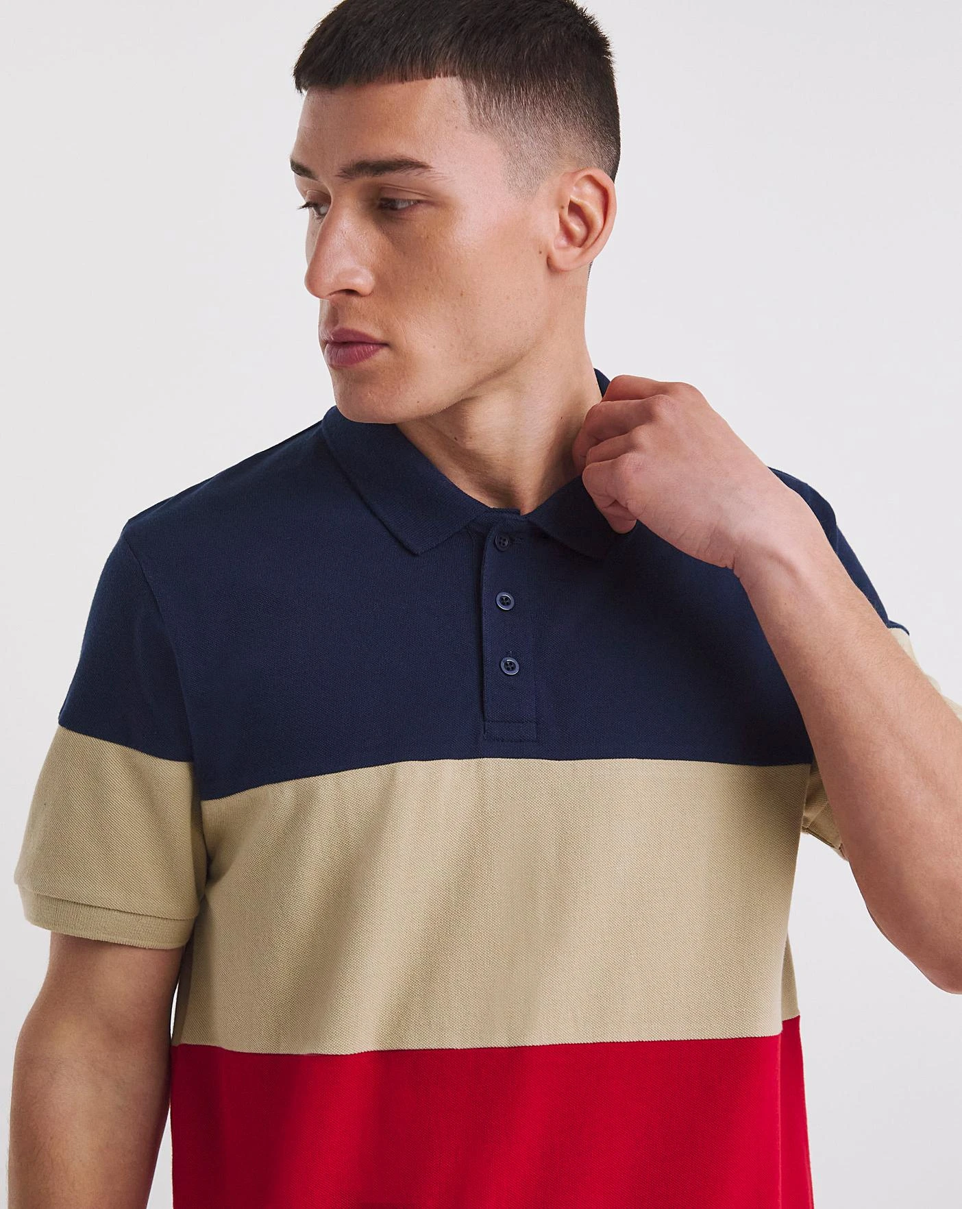 Cut And Sew Polo Long| Multi 2 Cut And Sew Polo Long| Multi - Image 2