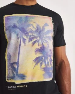 Santa Monica Graphic T-shrit| Black -Wear Lusty Sales Store y08hi910726w