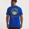 Santa Monica Skull Graphic T-shirt| Cobalt