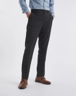 Regular Fit Charcoal Stretch Formal Trouser| Charcoal 10 Regular Fit Charcoal Stretch Formal Trouser| Charcoal -Wear Lusty Sales Store y08mc626730w