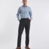 Regular Fit Charcoal Stretch Formal Trouser| Charcoal