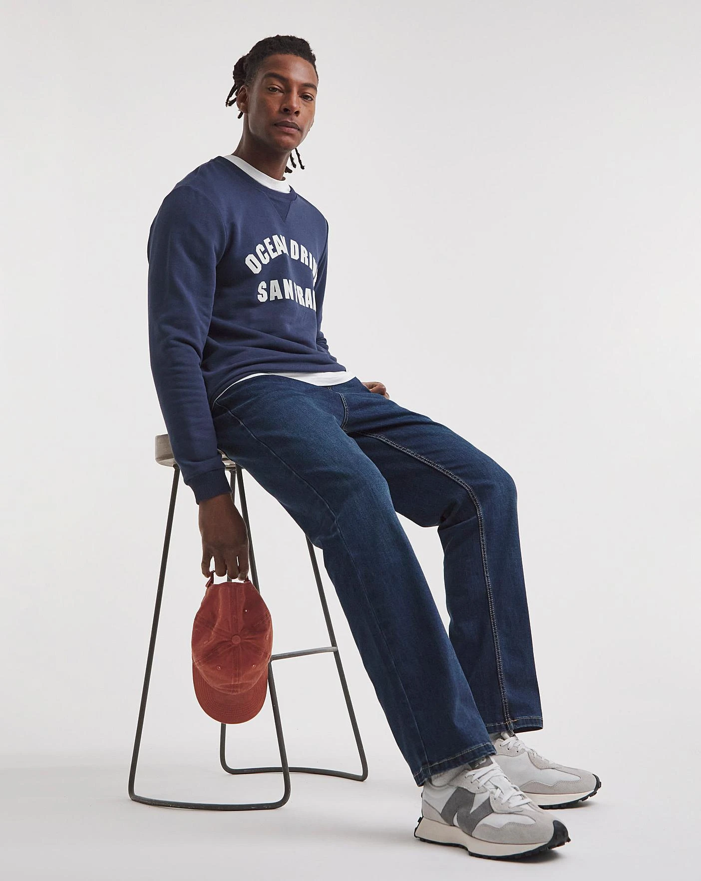 Darkwash Loose Fit Stretch Jeans| Dark Wash 4 Darkwash Loose Fit Stretch Jeans| Dark Wash - Image 4