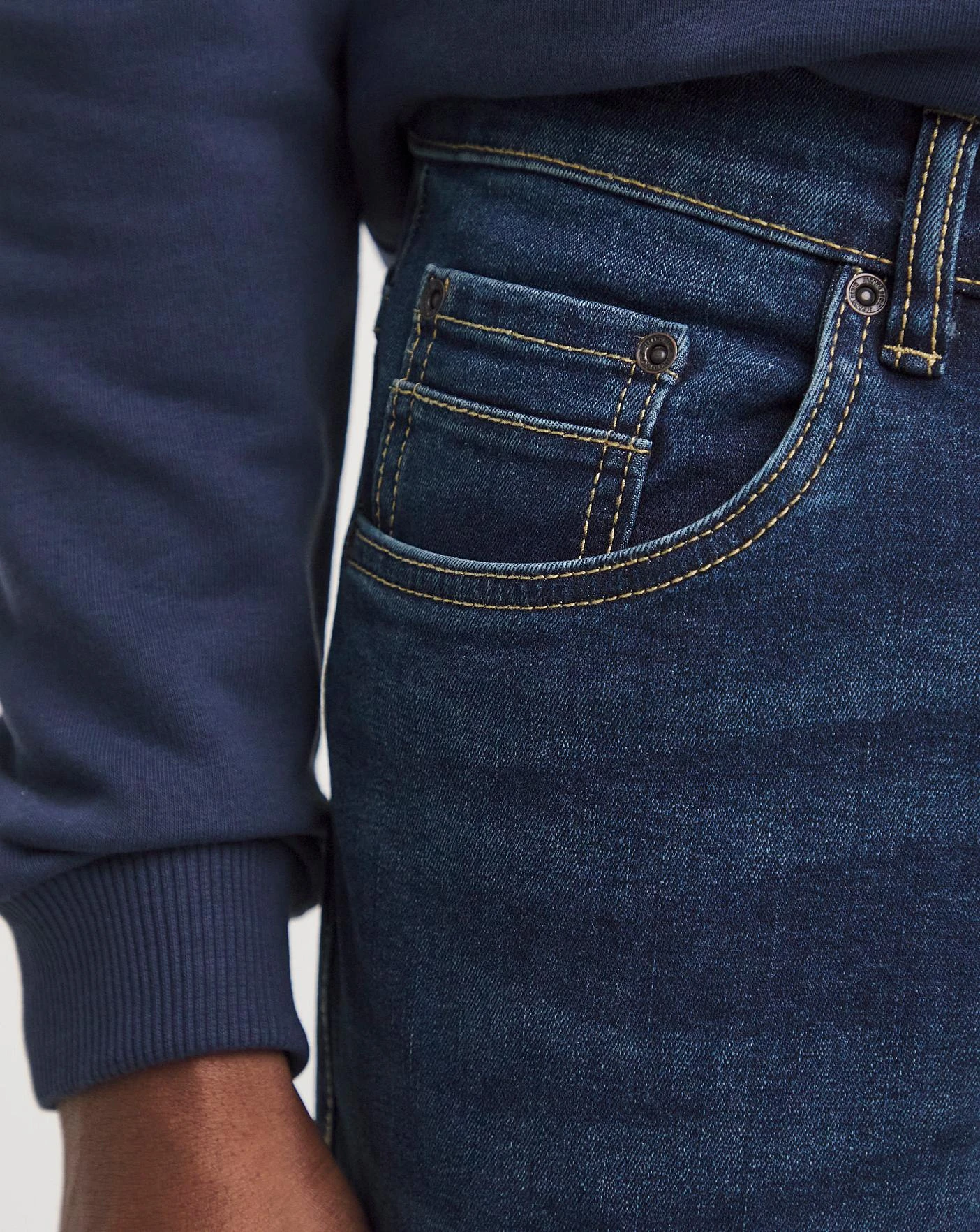 Darkwash Loose Fit Stretch Jeans| Dark Wash 3 Darkwash Loose Fit Stretch Jeans| Dark Wash - Image 3