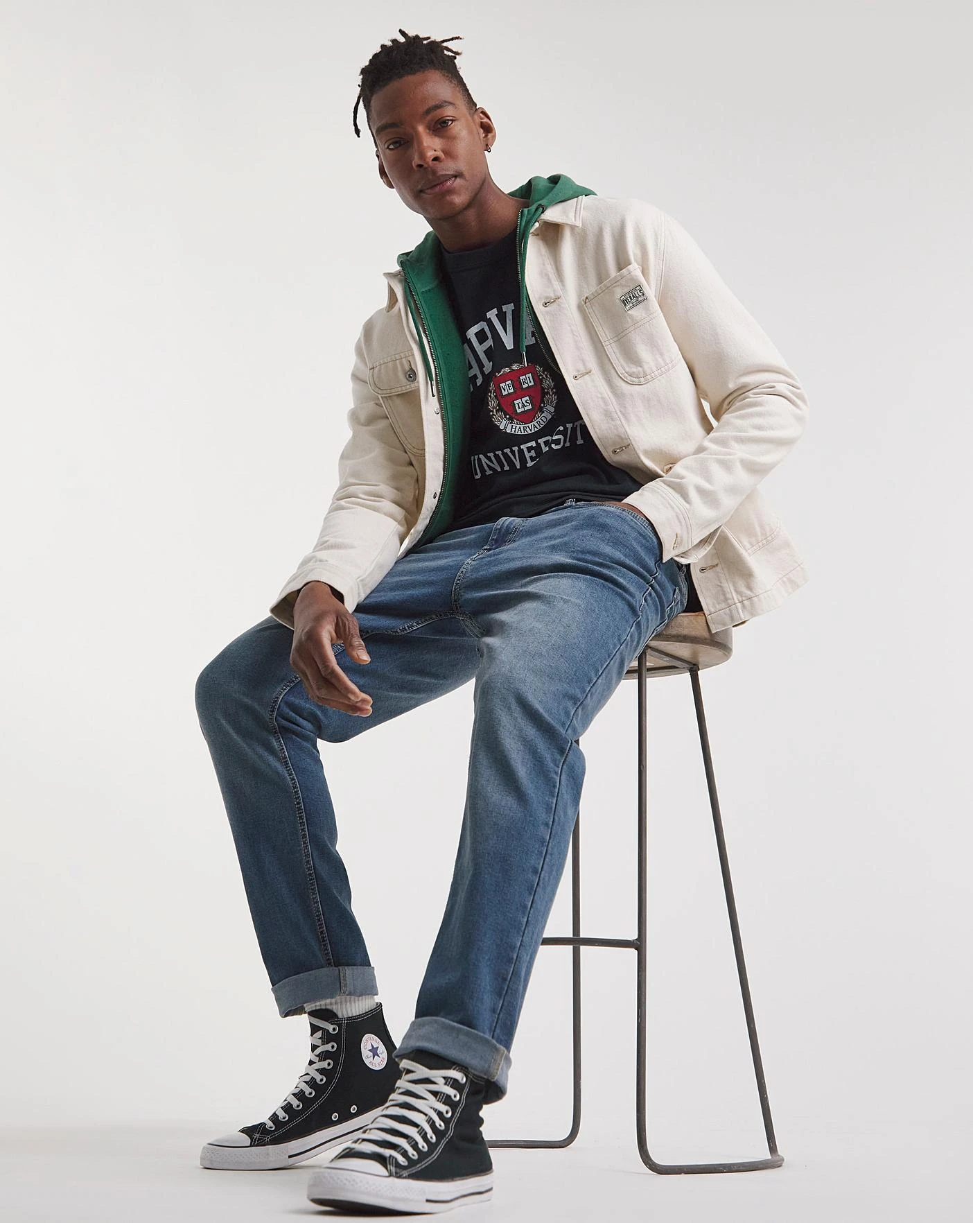 Stonewash Tapered Fit Stretch Jeans| Stonewash 2 Stonewash Tapered Fit Stretch Jeans| Stonewash - Image 2