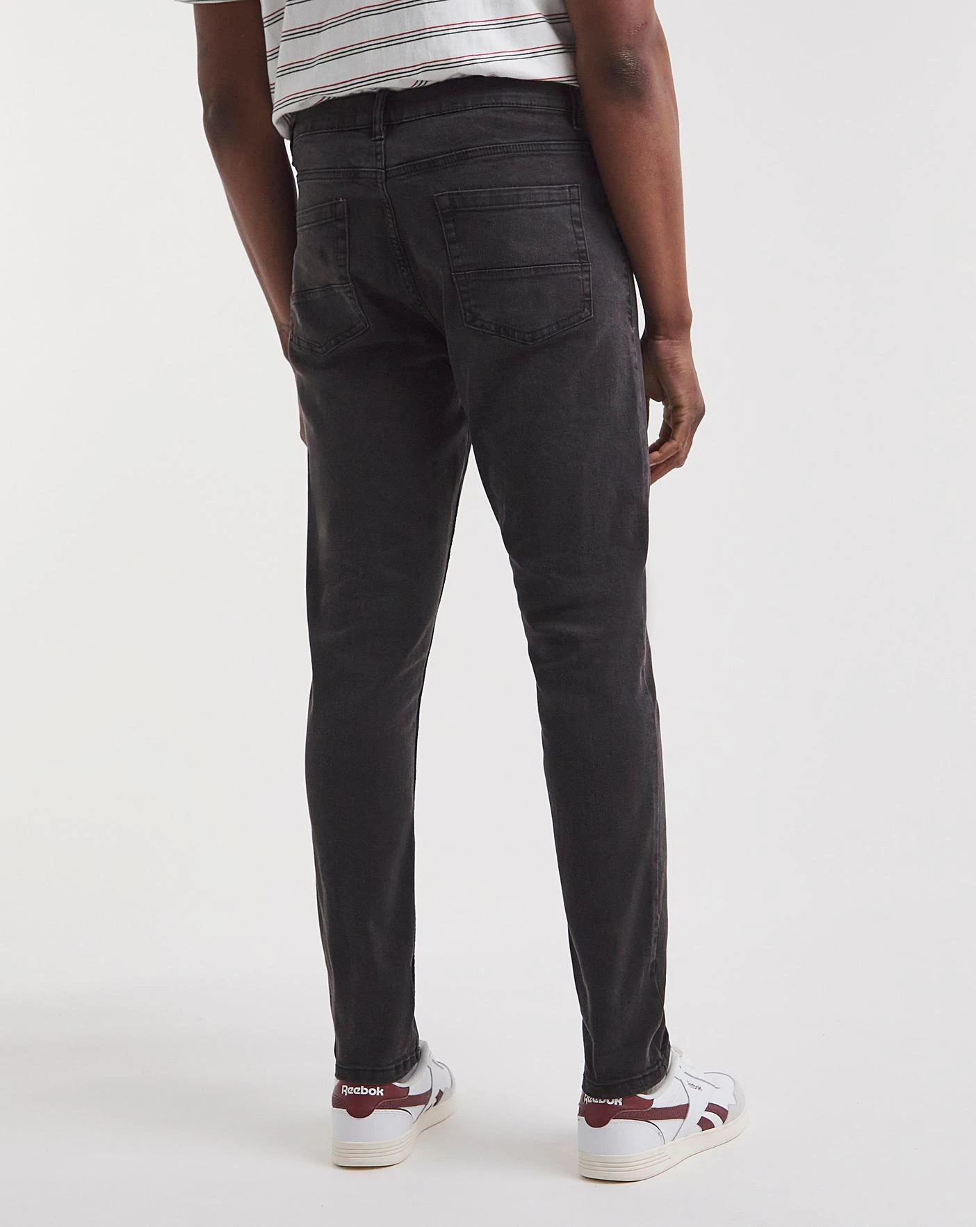 Blackwash Tapered Fit Stretch Jeans| Blackwash 4 Blackwash Tapered Fit Stretch Jeans| Blackwash - Image 4