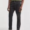 Blackwash Straight Fit Stretch Jeans| Blackwash