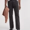 Blackwash Loose Fit Stretch Jeans| Blackwash