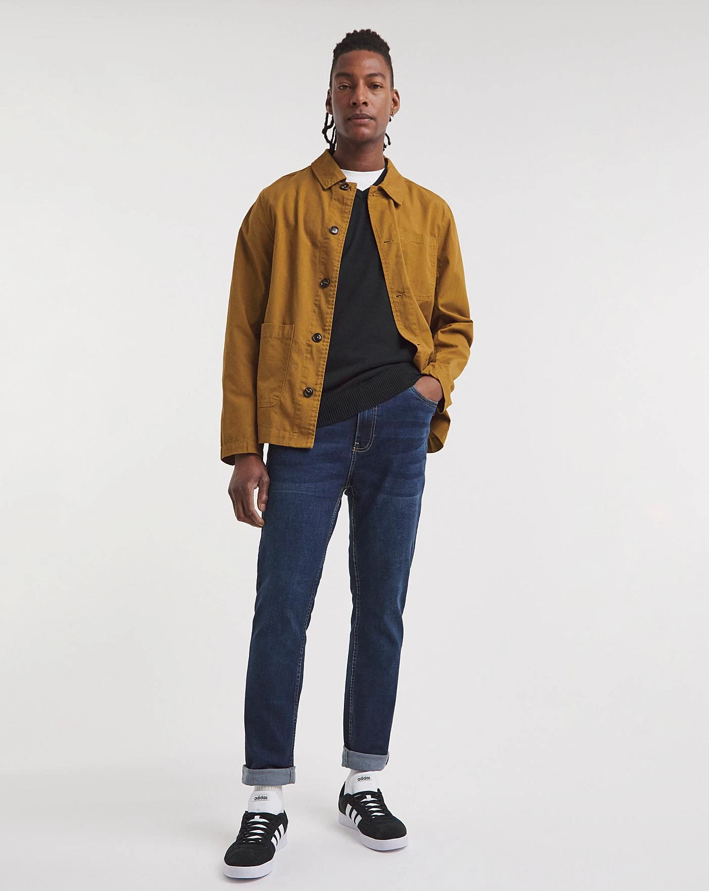 Darkwash Skinny Fit Stretch Jeans| Dark Wash 2 Darkwash Skinny Fit Stretch Jeans| Dark Wash - Image 2