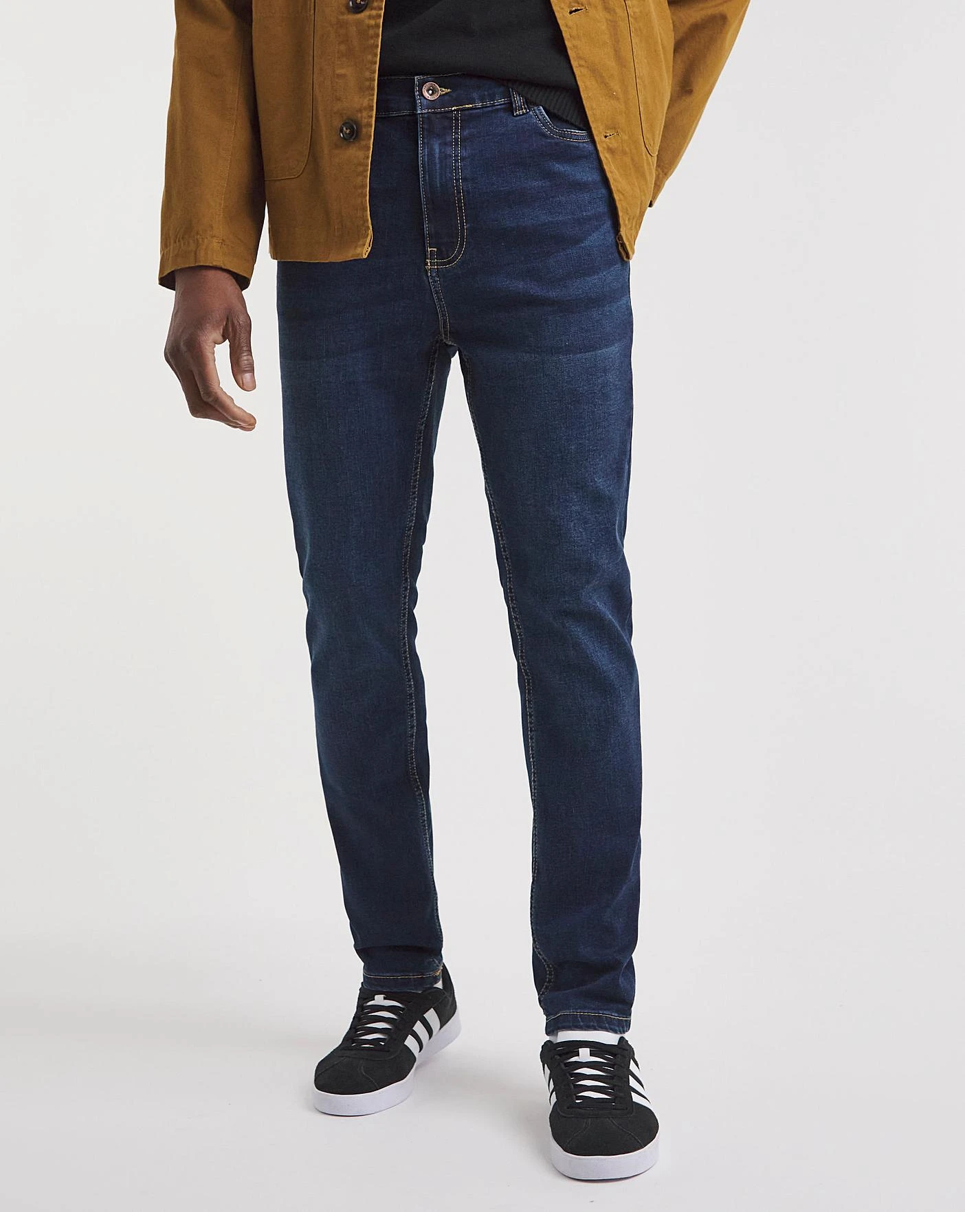 Darkwash Skinny Fit Stretch Jeans| Dark Wash 1 Darkwash Skinny Fit Stretch Jeans| Dark Wash