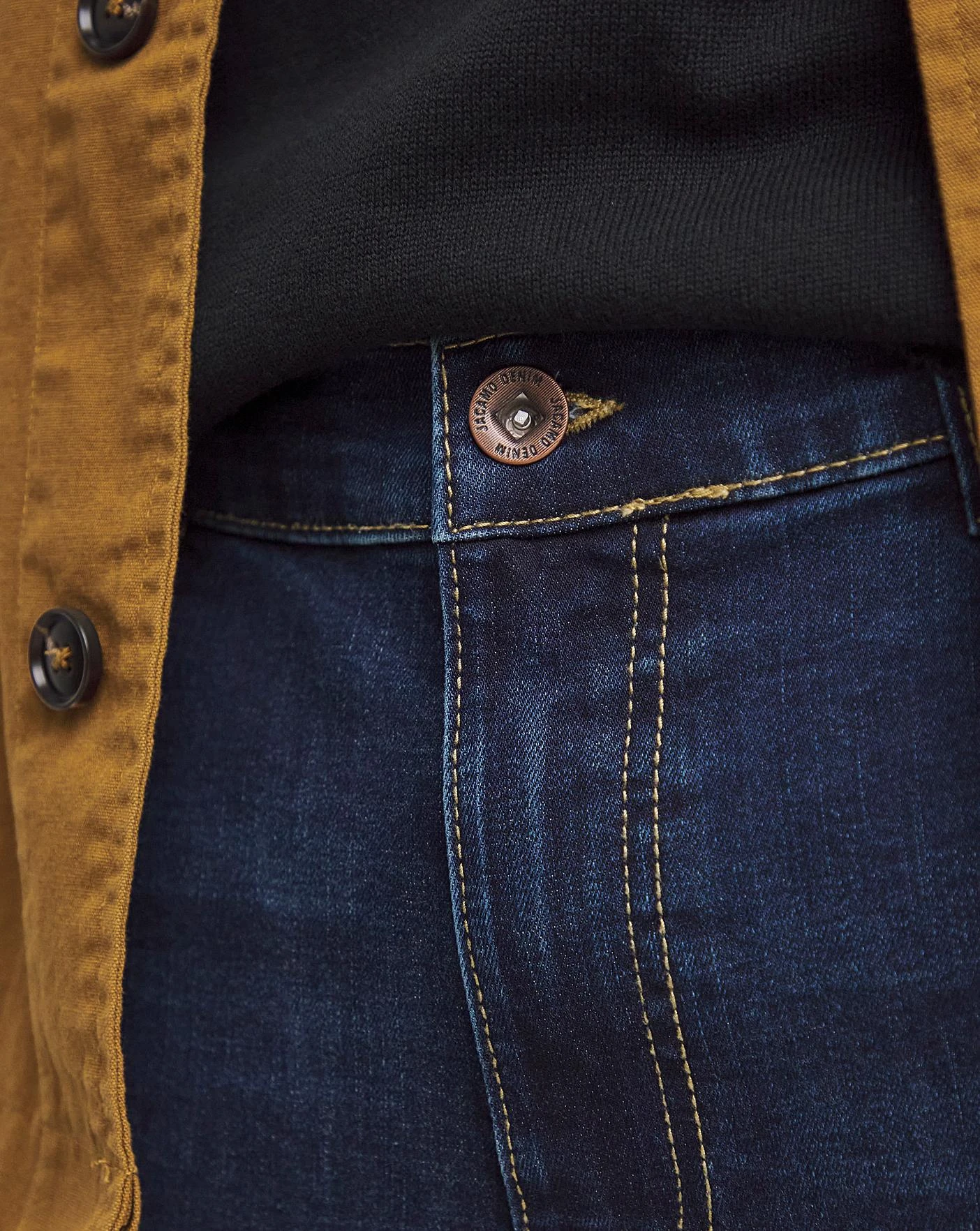 Darkwash Skinny Fit Stretch Jeans| Dark Wash 4 Darkwash Skinny Fit Stretch Jeans| Dark Wash - Image 4