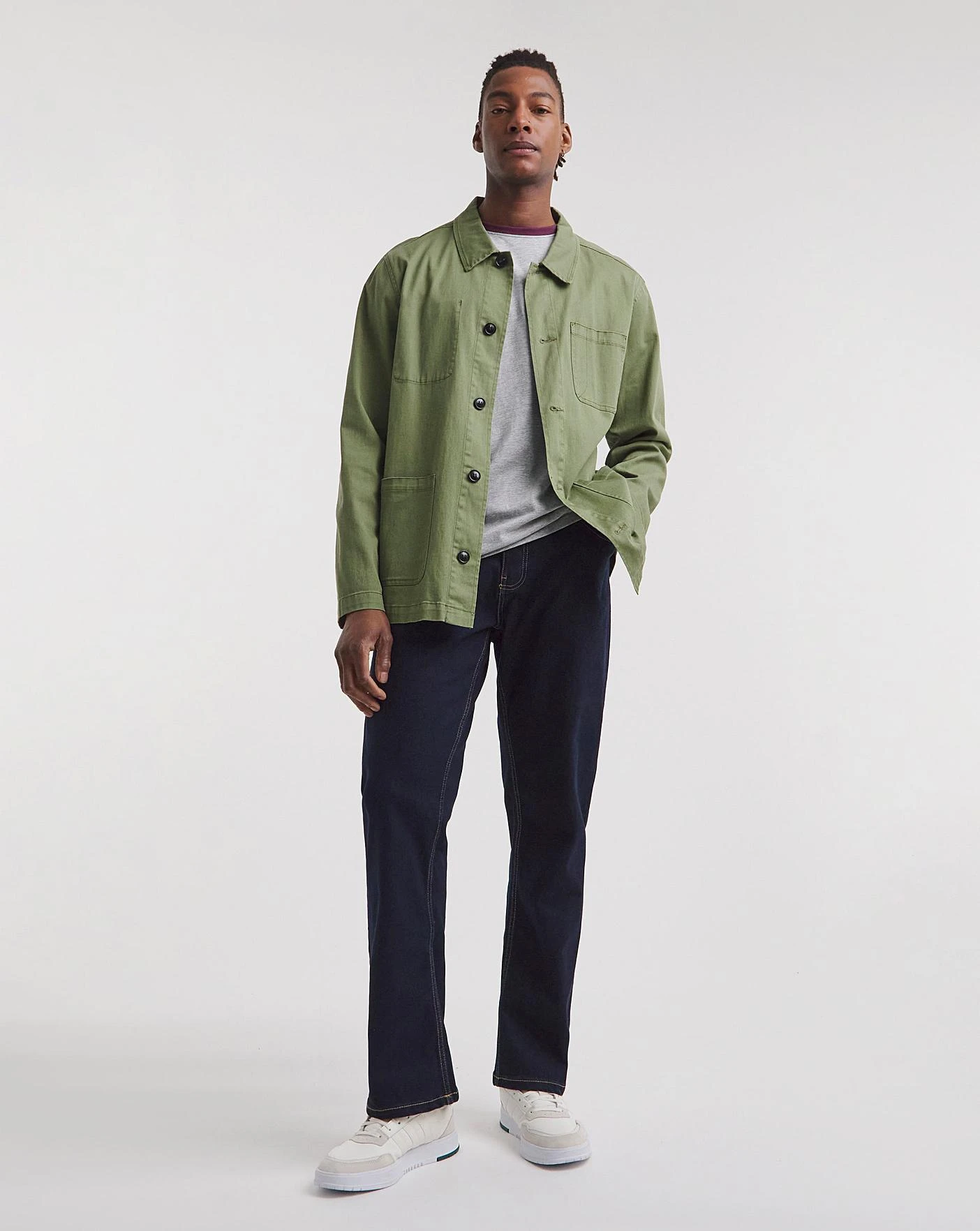 Rinse Wash Loose Fit Stretch Jeans| Rinse Wash 3 Rinse Wash Loose Fit Stretch Jeans| Rinse Wash - Image 3