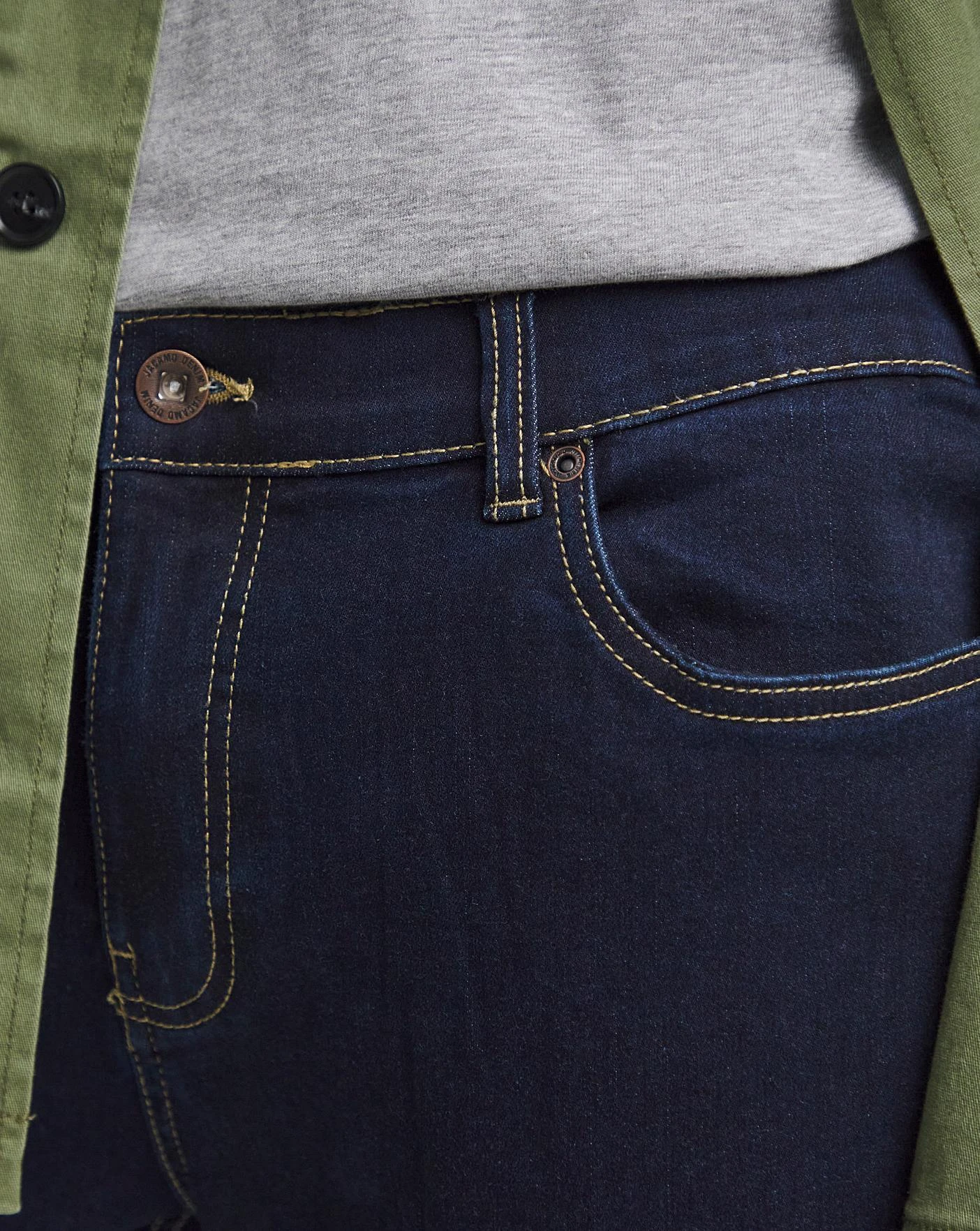 Rinse Wash Loose Fit Stretch Jeans| Rinse Wash 4 Rinse Wash Loose Fit Stretch Jeans| Rinse Wash - Image 4