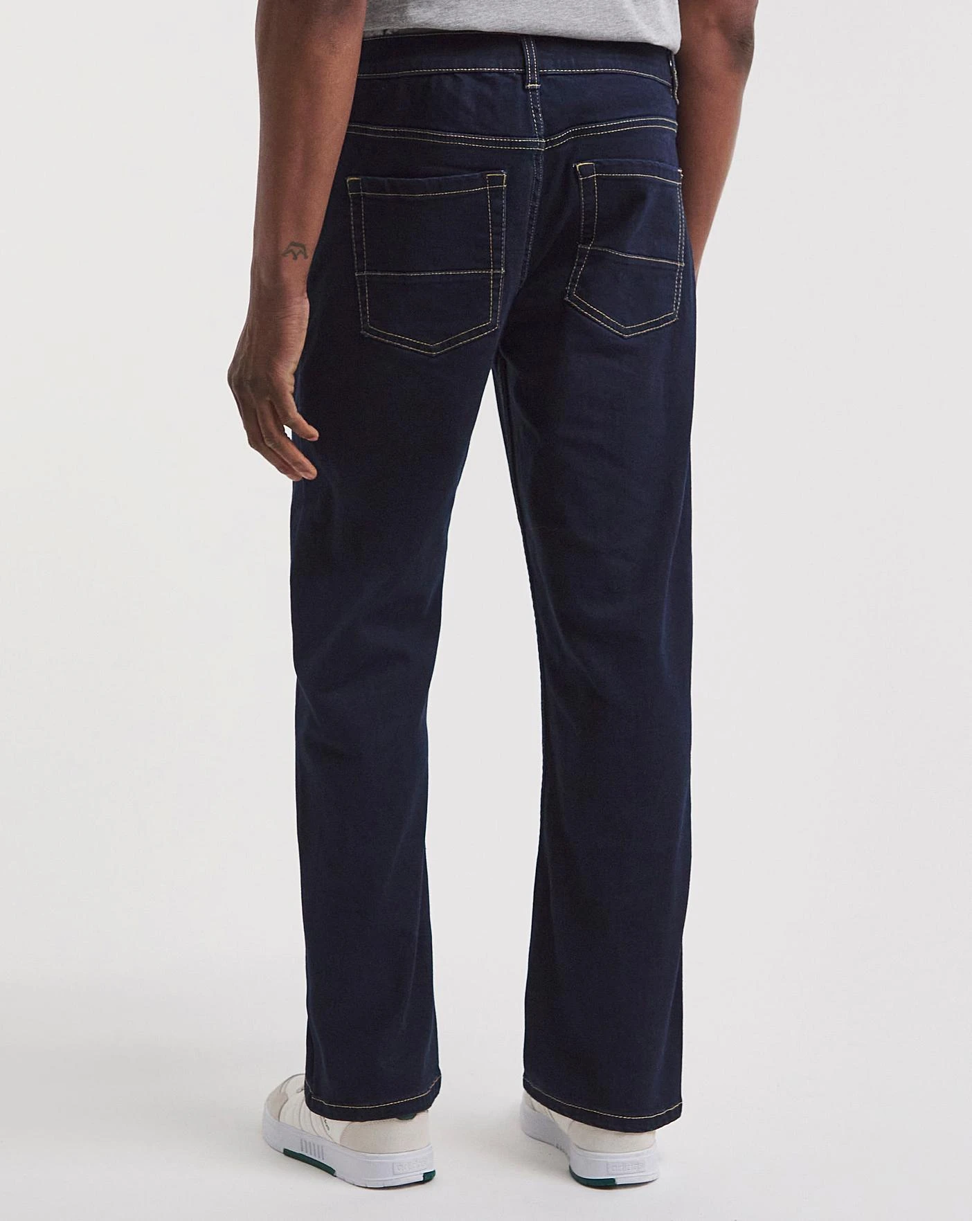 Rinse Wash Loose Fit Stretch Jeans| Rinse Wash 2 Rinse Wash Loose Fit Stretch Jeans| Rinse Wash - Image 2