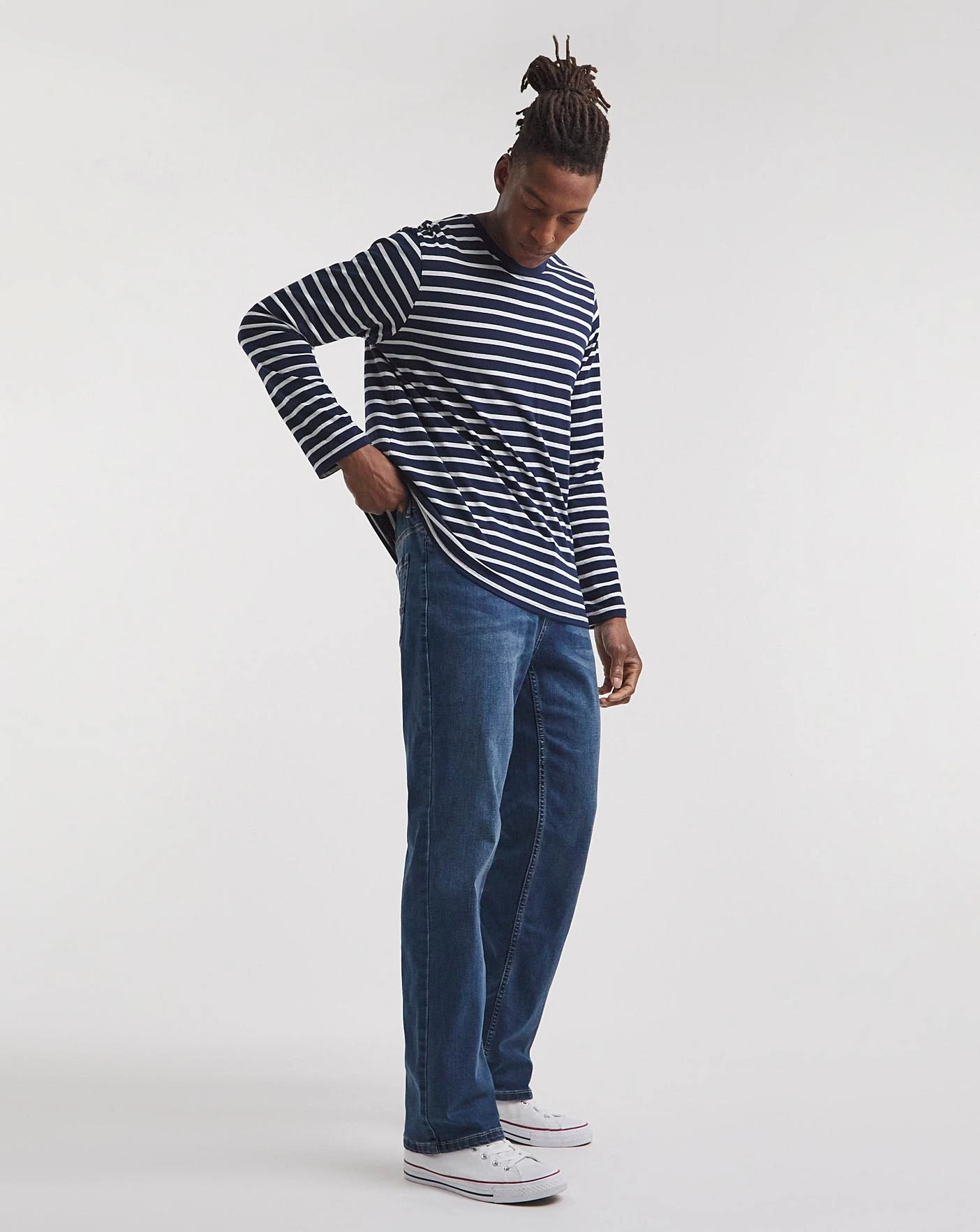 Stonewash Loose Fit Stretch Jeans| Stonewash 4 Stonewash Loose Fit Stretch Jeans| Stonewash - Image 4