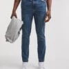 Stonewash Skinny Fit Stretch Jeans| Stonewash