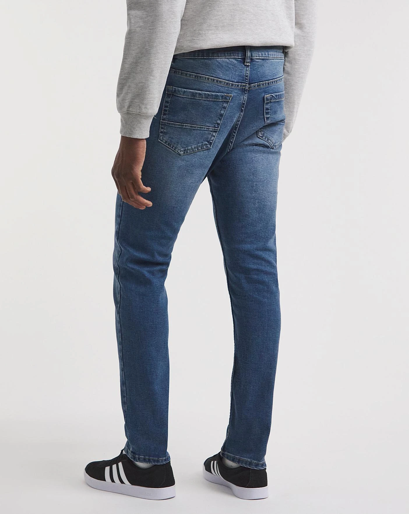 Stonewash Slim Fit Stretch Jeans| Stonewash 4 Stonewash Slim Fit Stretch Jeans| Stonewash - Image 4