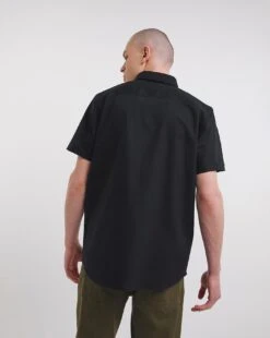 Short Sleeve Oxford Shirt Long| Black -Wear Lusty Sales Store y08pn105735w