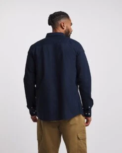 Long Sleeve Oxford Shirt Long| Navy -Wear Lusty Sales Store y08pn111707w