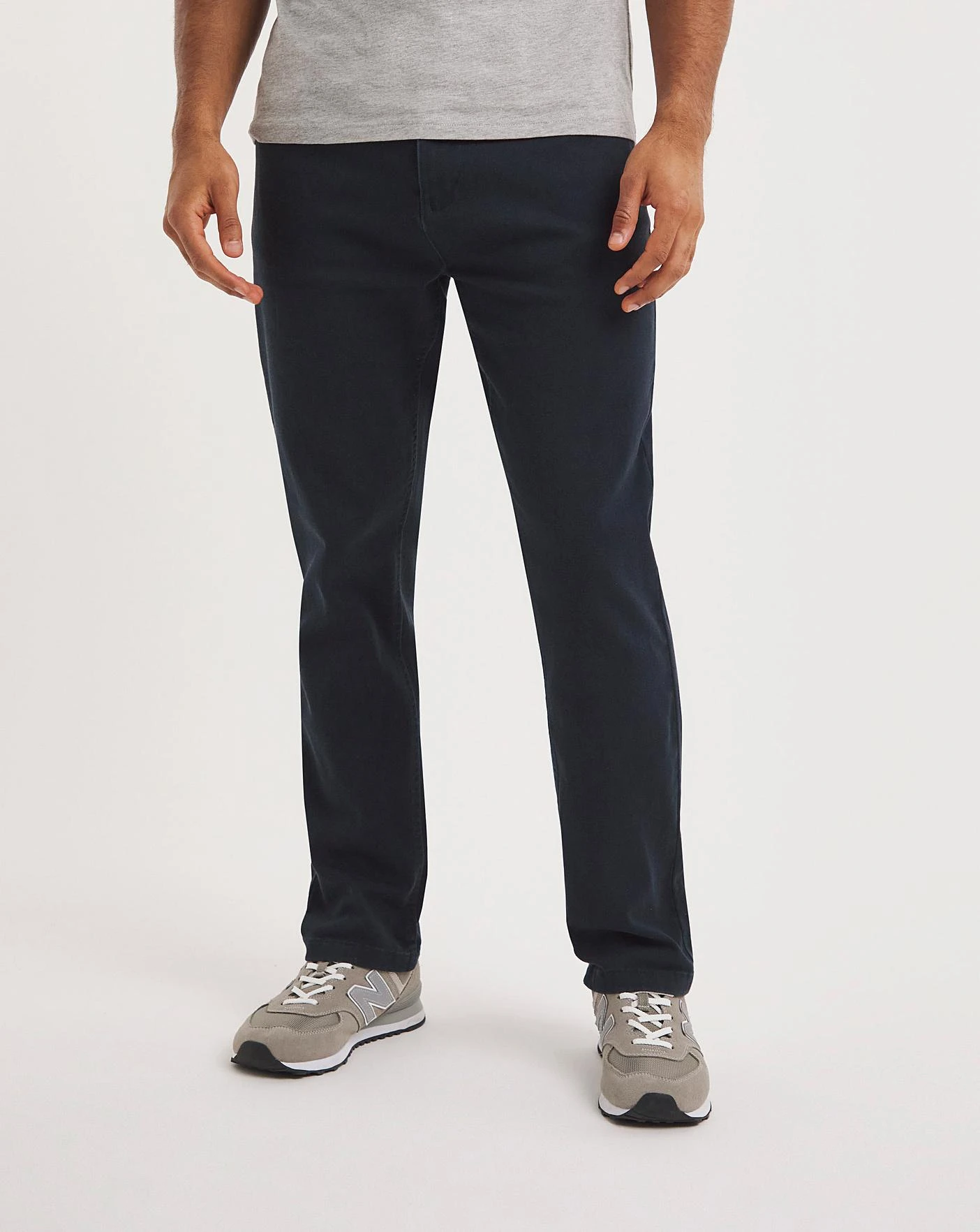 Navy Straight Stretch Gaberdine Jeans| Navy 1 Navy Straight Stretch Gaberdine Jeans| Navy