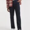 Navy Loose Fit Stretch Gaberdine Jeans| Navy