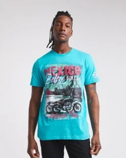 Joe Browns Mexico T-Shirt Long Length| Teal -Wear Lusty Sales Store y08rc605705w