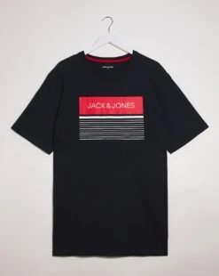 Jack & Jones Travis Crew Neck T-Shirt| Navy Blazer -Wear Lusty Sales Store y08rc961727s