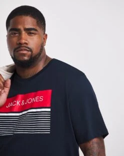 Jack & Jones Travis Crew Neck T-Shirt| Navy Blazer -Wear Lusty Sales Store y08rc961737w