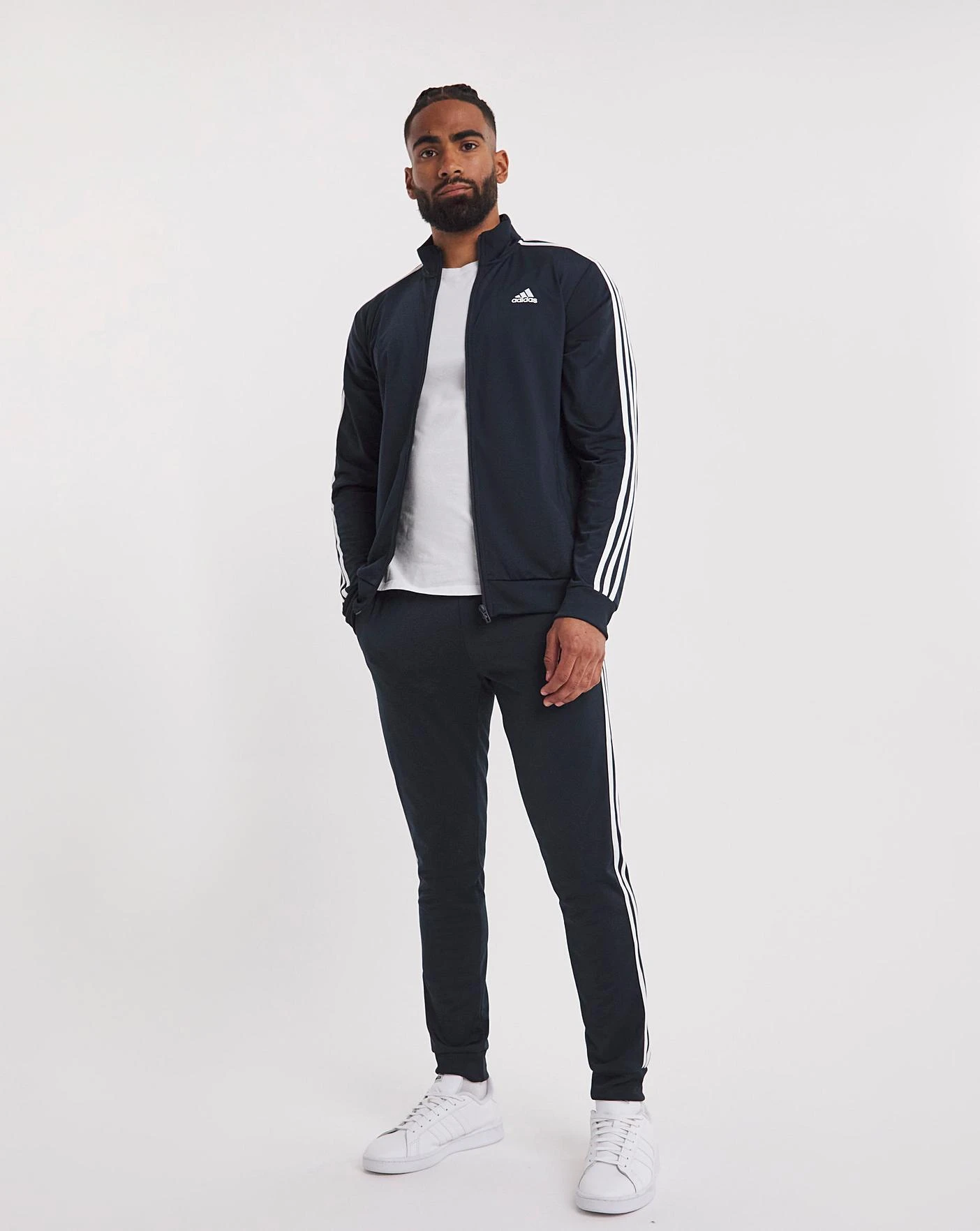 Adidas Tricot Tracktop| Navy 3 Adidas Tricot Tracktop| Navy - Image 3