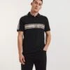 Voi Distressed Polo Long Length| Black