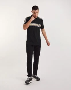 Voi Distressed Polo Long Length| Black -Wear Lusty Sales Store y08sv614747w