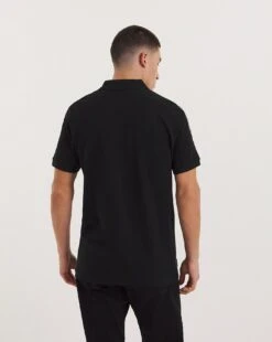 Voi Distressed Polo Long Length| Black -Wear Lusty Sales Store y08sv614748w