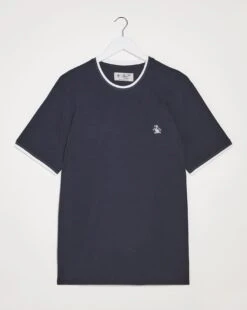 Original Penguin Sticker Pete Ringer T-Shirt| Dark Sapphire -Wear Lusty Sales Store y08sv817715s