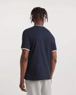 Original Penguin Sticker Pete Ringer T-Shirt| Dark Sapphire -Wear Lusty Sales Store y08sv817719w