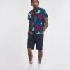 Original Penguin Floral Short Sleeve Shirt| Dress Blue