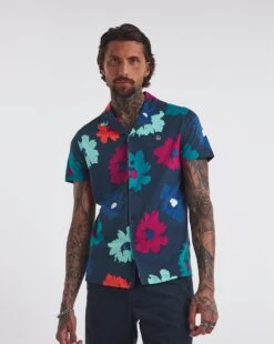 Original Penguin Floral Short Sleeve Shirt| Dress Blue 6 Original Penguin Floral Short Sleeve Shirt| Dress Blue -Wear Lusty Sales Store y08sv870736w