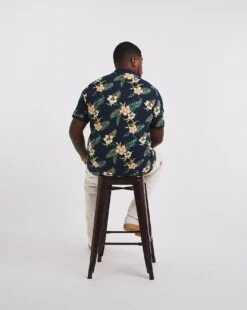 Jack & Jones Becs All Over Print Polo| Navy Blazer -Wear Lusty Sales Store y08to103737w